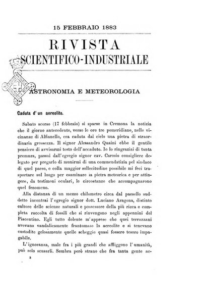 Rivista scientifico-industriale delle principali scoperte ed invenzioni fatte nelle scienze e nelle industrie