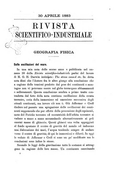 Rivista scientifico-industriale delle principali scoperte ed invenzioni fatte nelle scienze e nelle industrie