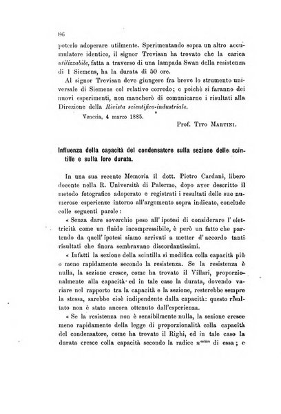 Rivista scientifico-industriale delle principali scoperte ed invenzioni fatte nelle scienze e nelle industrie