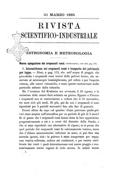 Rivista scientifico-industriale delle principali scoperte ed invenzioni fatte nelle scienze e nelle industrie