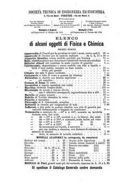 Rivista scientifico-industriale delle principali scoperte ed invenzioni fatte nelle scienze e nelle industrie