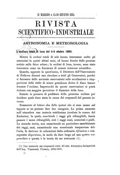 Rivista scientifico-industriale delle principali scoperte ed invenzioni fatte nelle scienze e nelle industrie