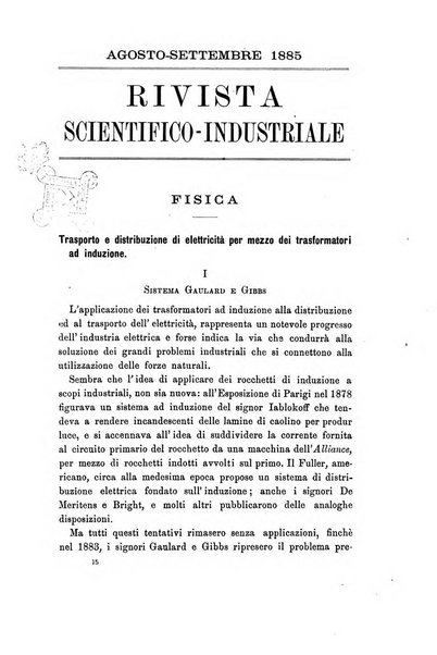 Rivista scientifico-industriale delle principali scoperte ed invenzioni fatte nelle scienze e nelle industrie