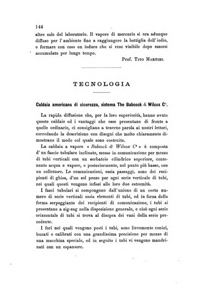 Rivista scientifico-industriale delle principali scoperte ed invenzioni fatte nelle scienze e nelle industrie