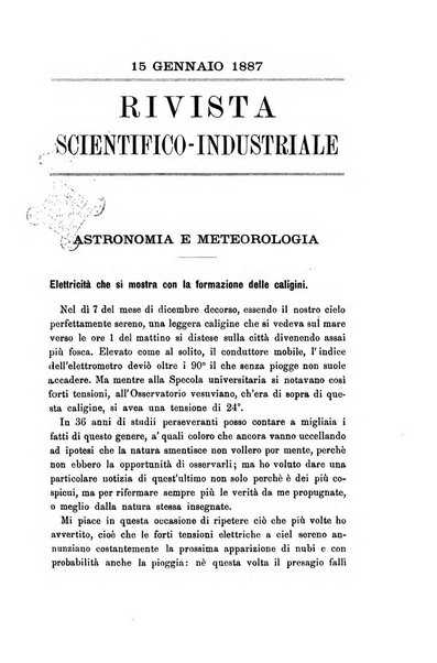 Rivista scientifico-industriale delle principali scoperte ed invenzioni fatte nelle scienze e nelle industrie