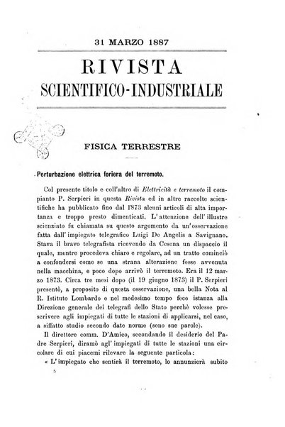 Rivista scientifico-industriale delle principali scoperte ed invenzioni fatte nelle scienze e nelle industrie