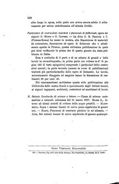 Rivista scientifico-industriale delle principali scoperte ed invenzioni fatte nelle scienze e nelle industrie