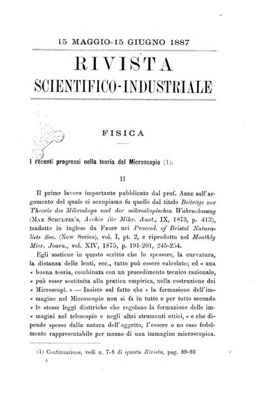 Rivista scientifico-industriale delle principali scoperte ed invenzioni fatte nelle scienze e nelle industrie