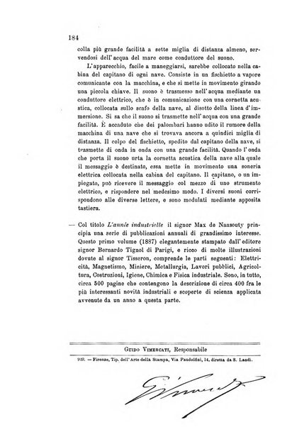 Rivista scientifico-industriale delle principali scoperte ed invenzioni fatte nelle scienze e nelle industrie