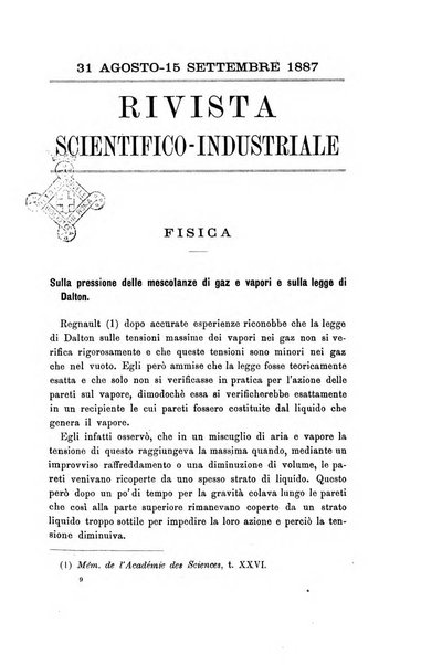 Rivista scientifico-industriale delle principali scoperte ed invenzioni fatte nelle scienze e nelle industrie