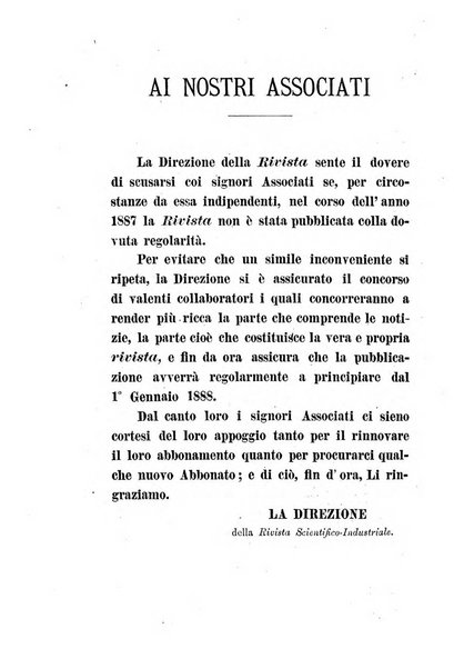 Rivista scientifico-industriale delle principali scoperte ed invenzioni fatte nelle scienze e nelle industrie