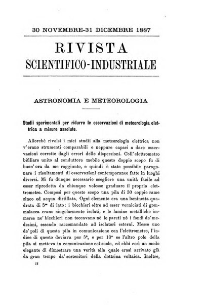 Rivista scientifico-industriale delle principali scoperte ed invenzioni fatte nelle scienze e nelle industrie