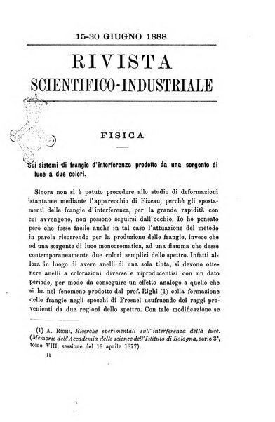 Rivista scientifico-industriale delle principali scoperte ed invenzioni fatte nelle scienze e nelle industrie