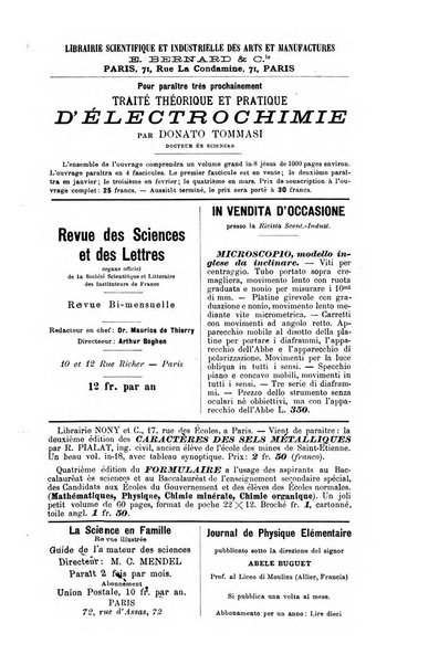 Rivista scientifico-industriale delle principali scoperte ed invenzioni fatte nelle scienze e nelle industrie