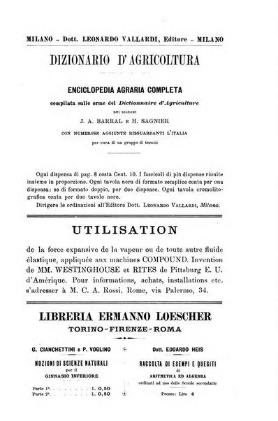 Rivista scientifico-industriale delle principali scoperte ed invenzioni fatte nelle scienze e nelle industrie