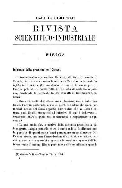 Rivista scientifico-industriale delle principali scoperte ed invenzioni fatte nelle scienze e nelle industrie