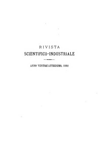 Rivista scientifico-industriale delle principali scoperte ed invenzioni fatte nelle scienze e nelle industrie