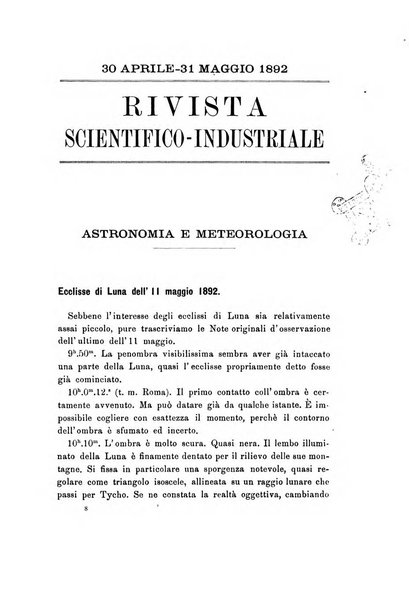 Rivista scientifico-industriale delle principali scoperte ed invenzioni fatte nelle scienze e nelle industrie