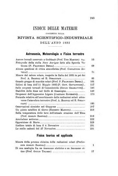 Rivista scientifico-industriale delle principali scoperte ed invenzioni fatte nelle scienze e nelle industrie