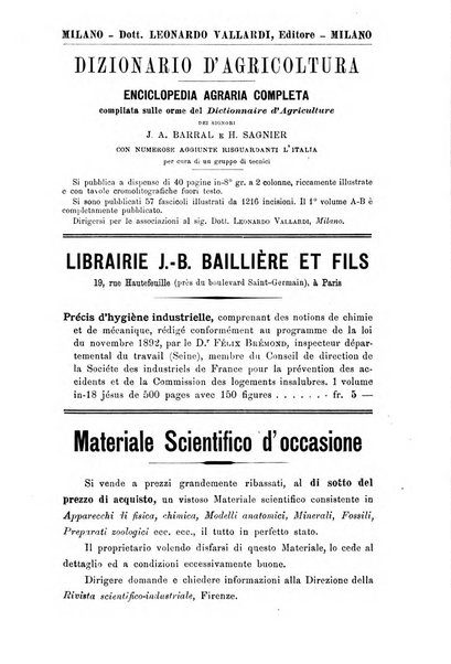 Rivista scientifico-industriale delle principali scoperte ed invenzioni fatte nelle scienze e nelle industrie