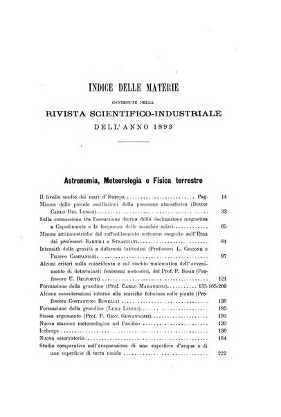 Rivista scientifico-industriale delle principali scoperte ed invenzioni fatte nelle scienze e nelle industrie