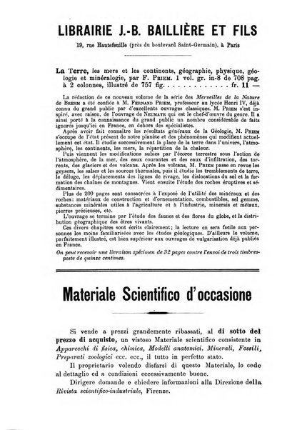 Rivista scientifico-industriale delle principali scoperte ed invenzioni fatte nelle scienze e nelle industrie