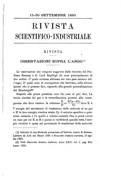 Rivista scientifico-industriale delle principali scoperte ed invenzioni fatte nelle scienze e nelle industrie