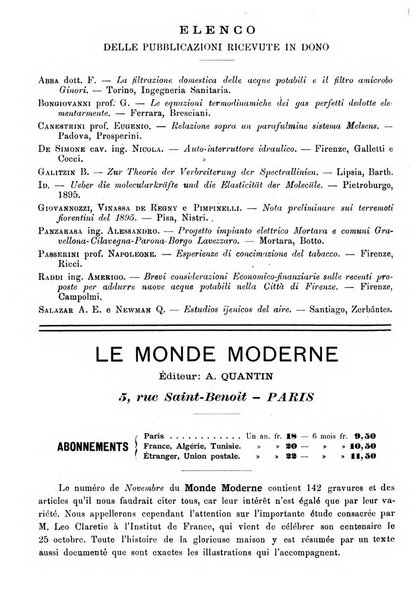 Rivista scientifico-industriale delle principali scoperte ed invenzioni fatte nelle scienze e nelle industrie