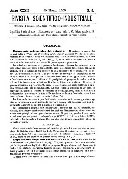 Rivista scientifico-industriale delle principali scoperte ed invenzioni fatte nelle scienze e nelle industrie