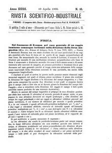 Rivista scientifico-industriale delle principali scoperte ed invenzioni fatte nelle scienze e nelle industrie