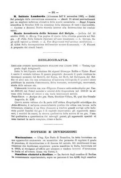 Rivista scientifico-industriale delle principali scoperte ed invenzioni fatte nelle scienze e nelle industrie