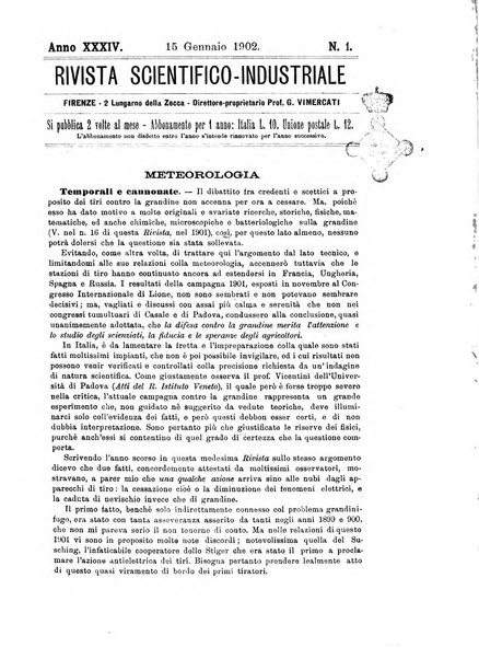 Rivista scientifico-industriale delle principali scoperte ed invenzioni fatte nelle scienze e nelle industrie