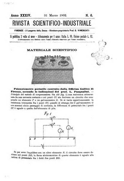 Rivista scientifico-industriale delle principali scoperte ed invenzioni fatte nelle scienze e nelle industrie