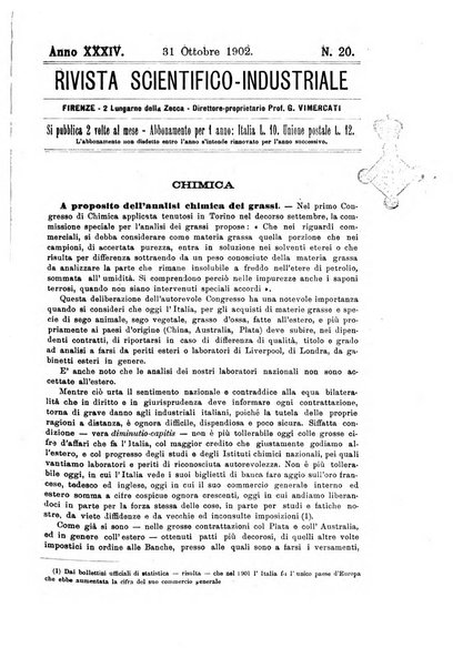 Rivista scientifico-industriale delle principali scoperte ed invenzioni fatte nelle scienze e nelle industrie