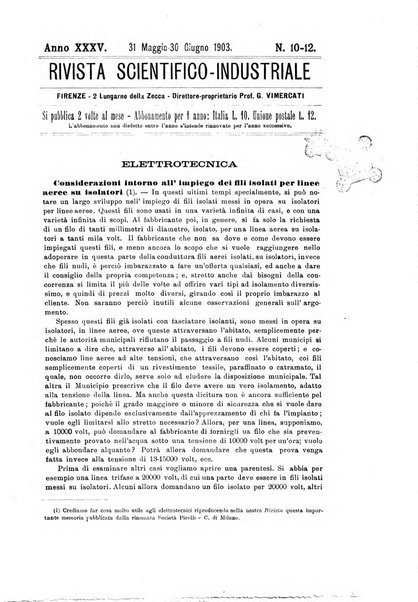 Rivista scientifico-industriale delle principali scoperte ed invenzioni fatte nelle scienze e nelle industrie