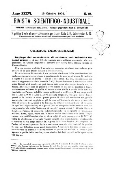 Rivista scientifico-industriale delle principali scoperte ed invenzioni fatte nelle scienze e nelle industrie