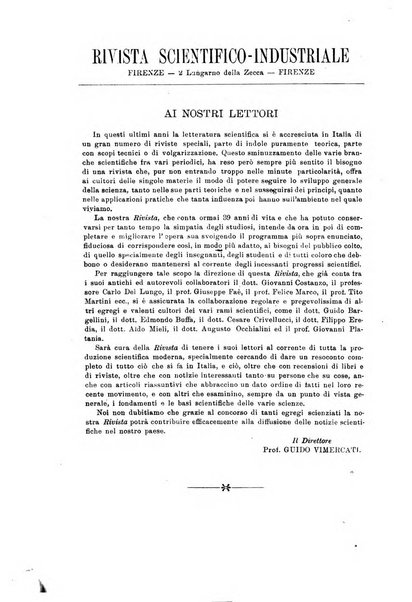 Rivista scientifico-industriale delle principali scoperte ed invenzioni fatte nelle scienze e nelle industrie