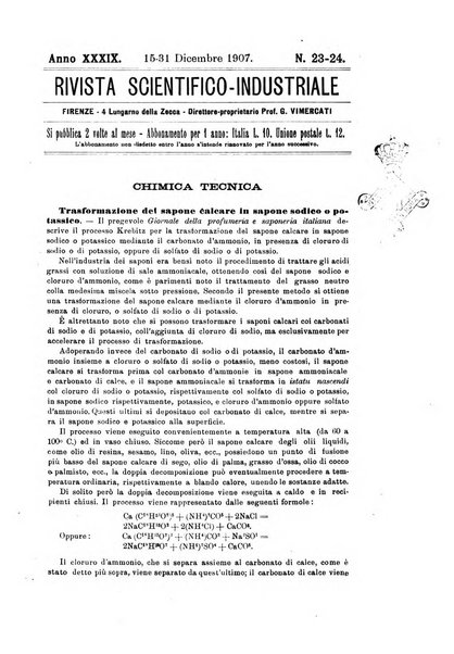 Rivista scientifico-industriale delle principali scoperte ed invenzioni fatte nelle scienze e nelle industrie