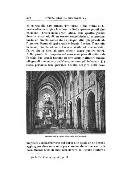 Rivista storica benedettina pubblicazione illustrata di storia e letteratura monastica