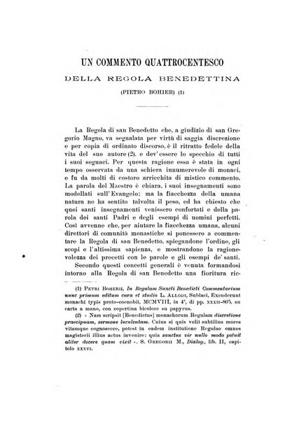 Rivista storica benedettina pubblicazione illustrata di storia e letteratura monastica