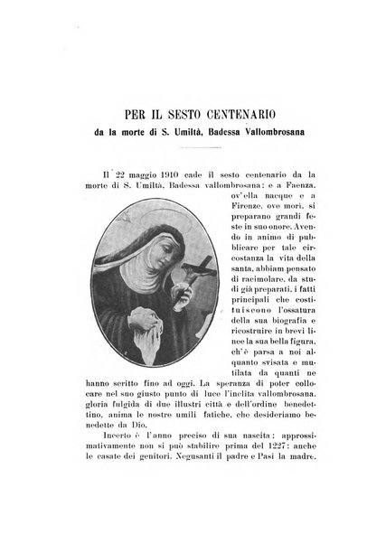 Rivista storica benedettina pubblicazione illustrata di storia e letteratura monastica