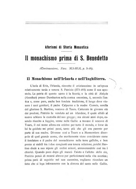 Rivista storica benedettina pubblicazione illustrata di storia e letteratura monastica