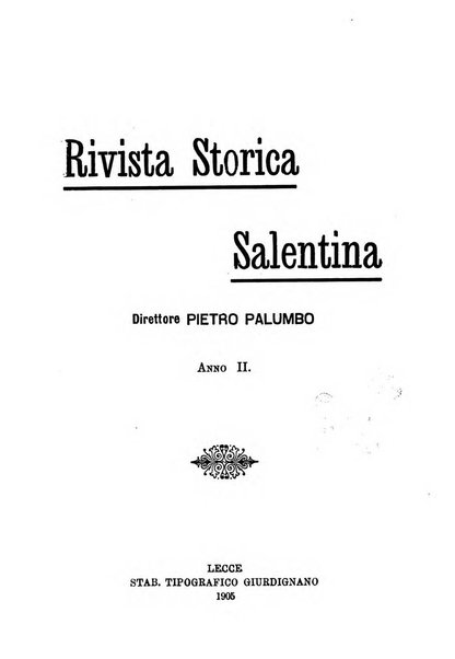 Rivista storica salentina