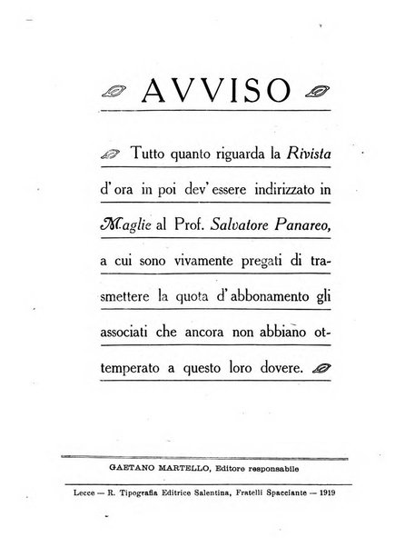 Rivista storica salentina