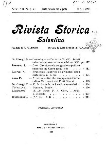 Rivista storica salentina