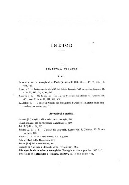 Rivista storico-critica delle scienze teologiche pubblicazione mensile