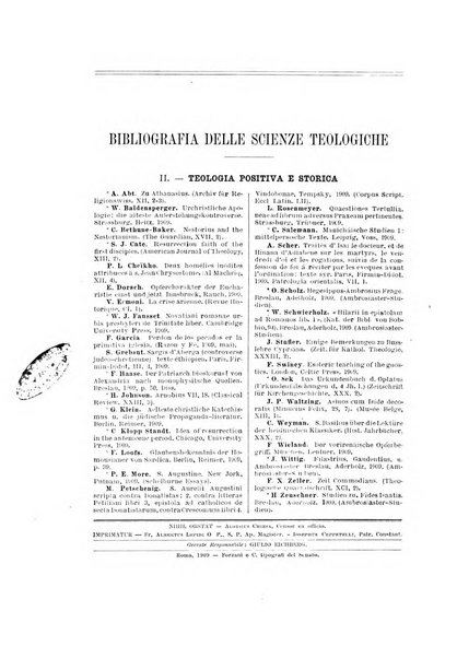 Rivista storico-critica delle scienze teologiche pubblicazione mensile