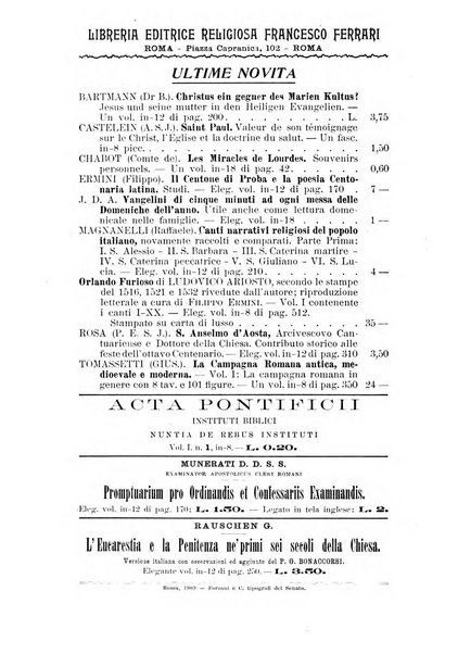 Rivista storico-critica delle scienze teologiche pubblicazione mensile