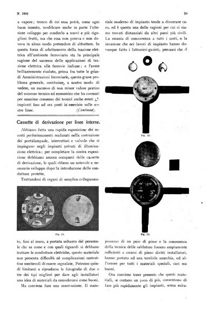 Rivista tecnica dell'elettricità pubblicazione settimanale illustrata