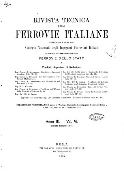 Rivista tecnica delle ferrovie italiane